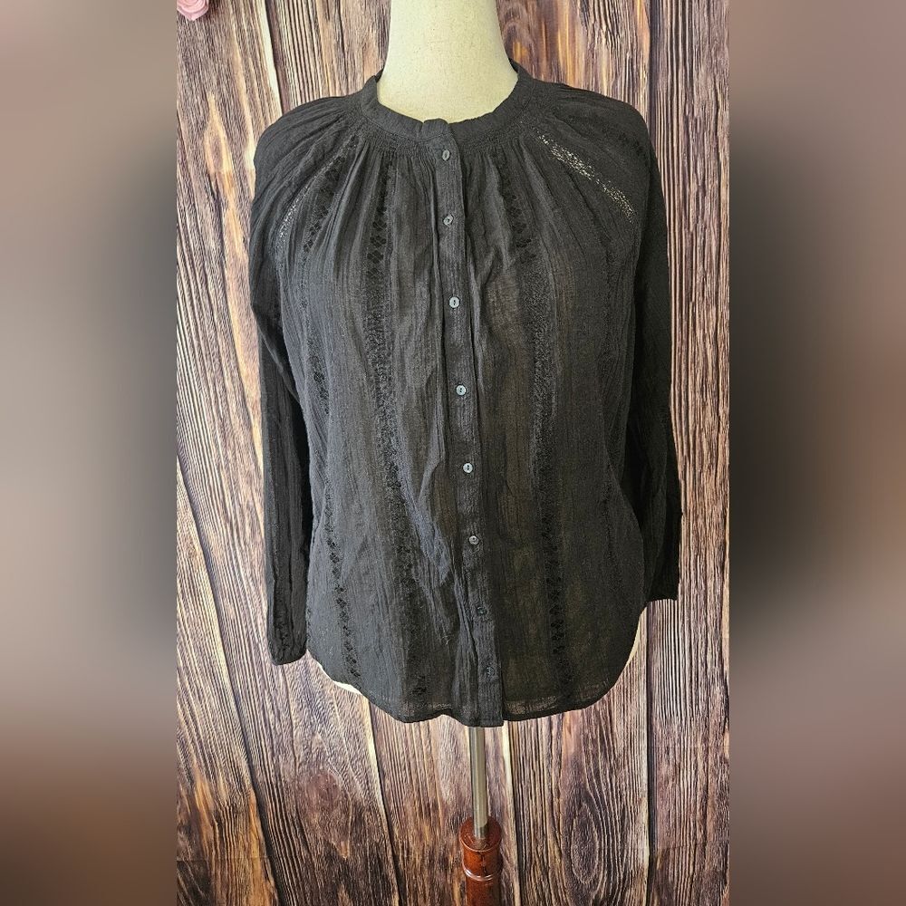 New Universal Thread Cotton Blend Lace Poet Top Size XXL.  B98